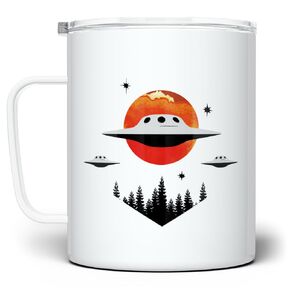 UFO UAP Alien Extraterrestrial Paranormal Insulated Travel Tumbler Coffee Mug