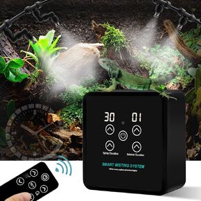 Reptile Mister Humidifiers Smart Misting System for Reptile Terrariums Reptile Mister Automatic with Timer for Chameleons Snake Frog Turtle Lizard