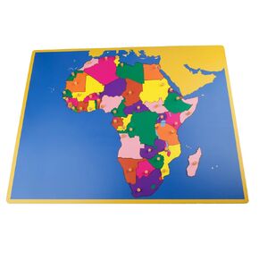 Montessori Geography Material- Board Puzzle Map of Africa