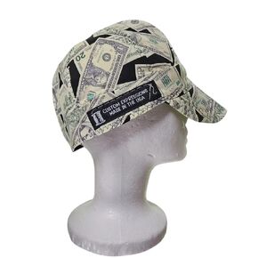 Custom Expressions Welding Caps Welding Helmet Liners Welding Accessories for Men-Women-Flame Resistant-Safety and Protection While Welding-100% Cotton-Handmade-Style Money Toss (7 1/8)