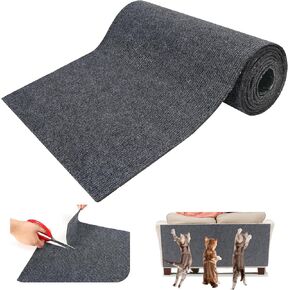 98"x15.4''Cat Scratching Mat,Self-Adhesive Cat Scratcher Carpet,Cat Tree Shelves Cover Replacement,Trimmable Cat Scratcher Pad for Furniture,Sofa,Wall,Couch,Door,Corner