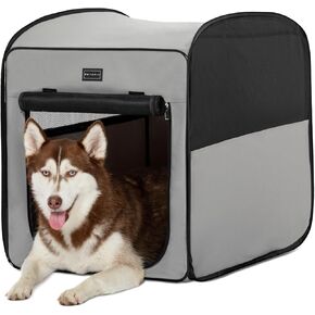 Petsfit يطفو على السطح قفص الكلب القابل للطي للكلاب الكبيرة، قفص القطط مقاوم للماء لينة بيت الكلب الناقل للسفر