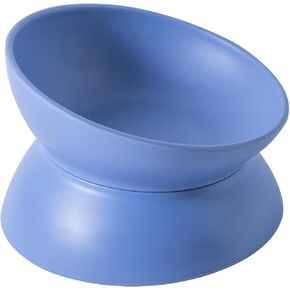 وعاء القطط المرتفع، قابل للفصل 2 في 1 للقطط، أوعية طعام ومياه مرتفعة مائلة، جهاز تغذية الحيوانات الأليفة خالٍ من الإجهاد للقطط الصغيرة والجرو والأرنب، أزرق in Kuwait