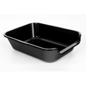 1 Pack Extra Large Dog Litter Box Pan Tray (ABS Material), Low Entry Jumbo Senior Litter Boxes for Multiple Kitten Big Cats, Pet Safe Indoor Dog Potty (Dark Blue, 24" L x 20" W)