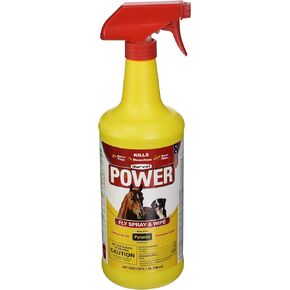 Durvet FLY 003-1020 698903 Power Fly Spray and Wipe for Horses, 32 oz