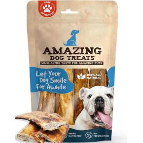 Amazing Dog Treats - Meaty Smoked Rib Bones (10 Count Pack) - Rib Bones for Dogs - Natural Smoked Grass Fed Cattle Rib Bone Dog Chew - Tasty Dog Bone Treat