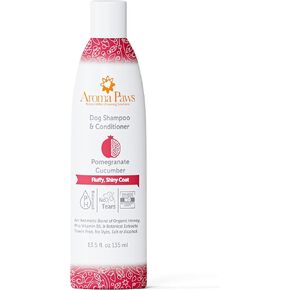 Dog Shampoo and Conditioner - Aromatic Tearless Shampoo for Cleansing, Grooming, and Conditioning - Moisturizing Anti Itch Shampoo for Dogs and Puppies - Pomegranate Cucumber 13.5 oz