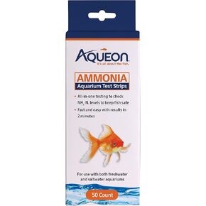 Aqueon Ammonia Aquarium Test Strips 50 Count