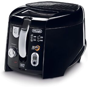 De'Longhi D895 DeLonghi D28313UXBK Roto Deep Fryer, Black/Silver