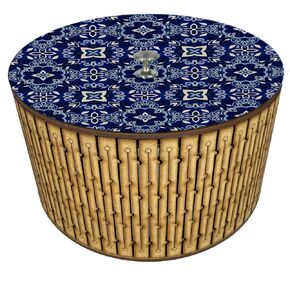 HASTA LA RAIZ | Mexican HANDMADE TORTILLA WARMER. Tortillero made in Mexico with thermal container. Model: Navy Dark Talavera.