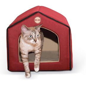 K&H Pet Products Indoor Pet House Gray/Natural 16 X 15 X 14 Inches