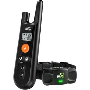 Dog Training Collar - Rechargeable Dog Shock Collar with Beep, Vibration and Shock Training Modes, Rainproof, Long Remote Range, Adjustable Shock Levels Shock Collars for Dogs with Remote