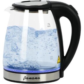 غلاية كهربائية، وعاء غلاية شاي، 1.8 لتر، 1200 وات، غطاء داخلي من الفولاذ المقاوم للصدأ، غلاية إبريق شاي الماء الساخن، إغلاق تلقائي، سهل التنظيف، خالي من مادة BPA in Kuwait