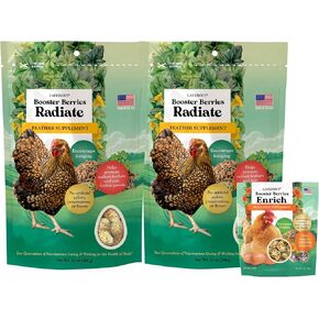 LAFEBER'S Booster Berries Radiate Chicken Supplement, for Chickens (10oz Pack of 2)