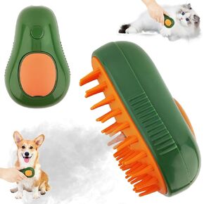Cat Steam Brush - Steamy Pet Brush Grooming Tool for Shedding and Cleaning - Best Cat Hair Brush with Water 3 in 1 Multifunctional Silicone Steamy Cat Pet Brush Dog Cat Long Handle