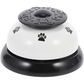 SUPVOX Intelligence Toy Bell Kitten Toy Dog Bells Doggy Toy Classroom Bells Dog Door Bell Cat Tell Bell Potty Button Desktop Dinner Bell Dogman Toys Pet Service Bell White Metal