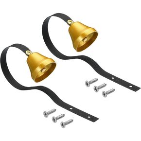 PATIKIL 2 Pcs Dog Doorbell, Fixed Metal Dog Bells for Training Dogs to Ring to go Outside, Wall Mounted Dog Door Bell Traditional Doorbell Shop Doorbell