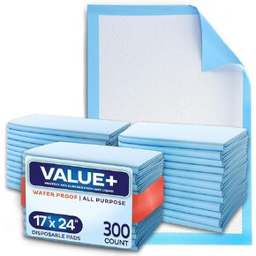 Puppy Pads Pet Pee Pads for Dogs & Puppy Training [300-COUNT] Potty Pads for Dogs 22" x 22" Leak-Proof Dog Pee Pads - Quick-Dry Surface - Heavy Duty Absorbent Disposable Dog Wee Pad Bulk Pack