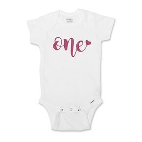 First Birthday Outfit Girl, Choose Your Color, 1st Birthday Onesie, 1 Year Old 12 18 24 Month, Smash Cake Outfit, Short or Long Sleeve, Glitter 002 (18 Month Bodysuit, Long Sleeve, Glitter Blush)