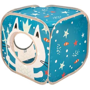 Kitty City Jungle Cat Cube Combo, Collapsible Cat Cube, Cat Bed, Tunnel, Cat Toy