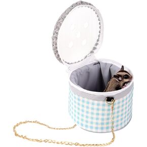 La La Pet® Creative Hamster Carrier Bag with Adjustable Chain Small Pet Travel Bag Sugar Glider Carrier Bag Hedgehog Carrier Bag Guinea Pig Carrier Bag for Outdoor Use