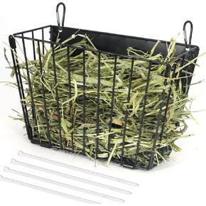 X Large Rabbit Hay Feeder Guinea Pig Hay Feeder Metal Frame Bunny Hay Feeder Guinea Pig Hay Holder for Bunny, Guinea Pigs, Chinchillas, Small Animals (1 Pack)