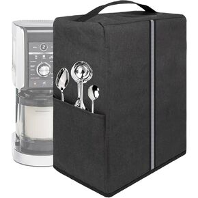 Ice Cream Maker Dust Cover compatible with Ninja NC501 CREAMi Deluxe 11-in-1 Ice Cream & Frozen Treat Maker for Ice Cream/Ninja NC301 CREAMi Ice Cream Maker - Dark Grey