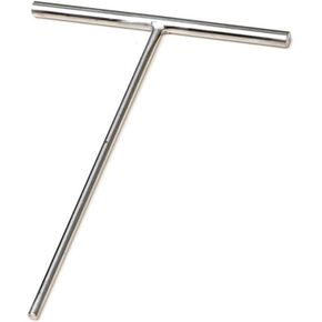 1 Piece Pancake Maker Stick Crepe Maker Batter Spreader Pancake Griddle Stainless Steel Crepe Stick Spreader T Shape Crepe Maker Pancake Batter Spreader for Home and Kitchen(Silver, S)