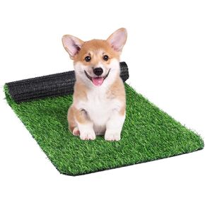 TURSTIN Dog Grass Pee Pads 16 x 30 Inches Artificial Grass Pad for Dogs Fake Grass for Dogs Potty Training Indoor Outdoor Fake Turf Rugs for Puppy Housebreaking Supplies