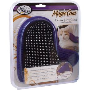 قفاز فاخر للعناية بالقطط من Four Paws Magic Coat مع أطراف رقيقة