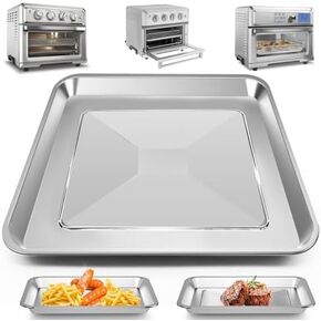 Air Fryer Tray Replacement for Cuisinart TOA-60 TOA-65 TOA-70 Toaster Air Fryer Convection Oven, 12.2*11'' Non-stick Mesh Air Fryer Stainless Steel Basket Wire Rack Accessories Parts, Dishwasher Safe
