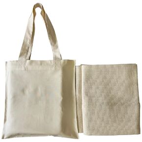 Organic Cotton Waffle Bath Towel Pair, Handmade, Certified GOTS, Natural, No colours