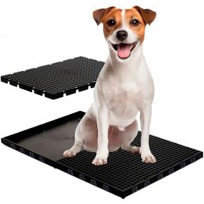 PIPI DOLLY'S Hygienic Toilet for Dogs - Easy-Clean, Odor-Control Indoor Potty Solution for Small to Medium Breeds - Black in Saudi Arabia