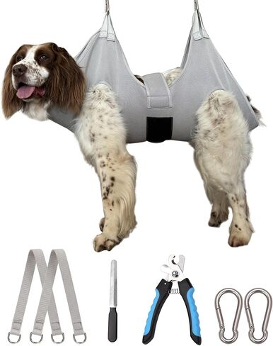 Dog Grooming Hammock,XX-Large Dog Sling for Nail Trimming, Dog Nail Clipper Harness,Dog Restraint Holder for Pet Grooming Suspension Hanger in Saudi Arabia