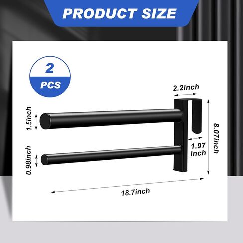 2 Pcs Portable Saddle Rack for Stall Door Wall Mount Saddle Stand with 2 Bars Removable Saddle Holder Saddle Pad Rack Saddle Rack Stand, Black in Saudi Arabia