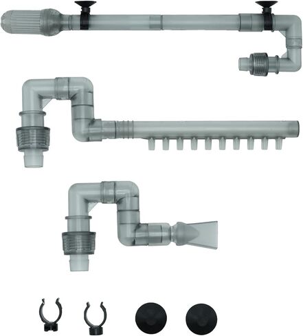 Aquarium Premium External Filter Kit for Canister Filters - Complete Inflow and Outflow Set, Fits 1/2'' Hose, Easy Installation in Saudi Arabia