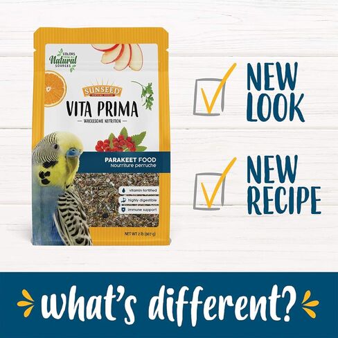 Sunseed Vita Prima Wholesome Nutrition Parakeet Food, 2 LBS in Kuwait