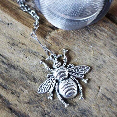 Honey bee tea ball infuser for herbal tea, Tea Strainer bee pendant, loose leaf tea lover gift in Saudi Arabia