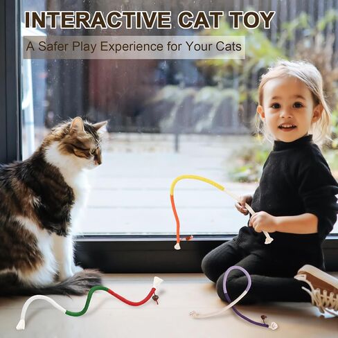 Cat Chew Toy Ropes, 3 Pack Catnip Toys for Teeth Cleaning, Sisal Rope Cat Toy for Indoor Kitten, Interactive Cat Nip Kitty Toys for All Breeds 27.5 Inches (Plus 3 Pack of Catnip) in Saudi Arabia