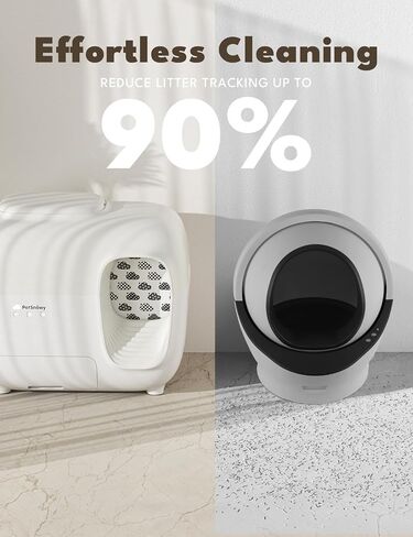 (2024 Premium Version with Mini Mesh) Snow+ Self Cleaning Automatic Litter Box with Zero Odor TiO2 System Automatic Cat Litter Box Self Cleaning for 3.3-20 lbs in Saudi Arabia