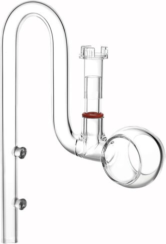 Glass Lily Pipe Spin Outflow with Surface Skimmer for Aquarium Planted Tank (17mm for 16/22mm (5/8'' i.d.) tubing) in Saudi Arabia