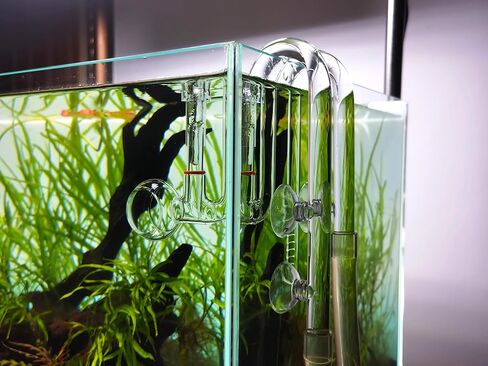 Glass Lily Pipe Spin Outflow with Surface Skimmer for Aquarium Planted Tank (17mm for 16/22mm (5/8'' i.d.) tubing) in Saudi Arabia
