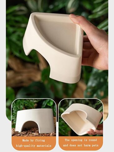 مأوى الزواحف، مأوى ترطيب السحلية، مخابئ الزواحف، مشهد الكهف، الحيوانات الأليفة المتسلقة للسحلية، العنكبوت، الثعبان، الضفادع (السيراميك) in Kuwait