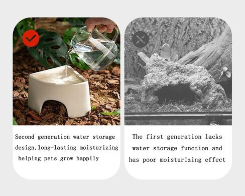 مأوى الزواحف، مأوى ترطيب السحلية، مخابئ الزواحف، مشهد الكهف، الحيوانات الأليفة المتسلقة للسحلية، العنكبوت، الثعبان، الضفادع (السيراميك) in Kuwait