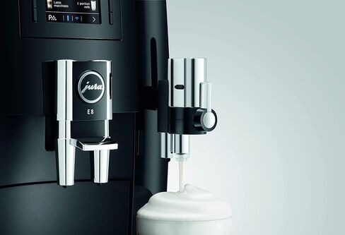 ماكينة القهوة الأوتوماتيكية جورا E8 (NAA) من الجيل الرابع (أسود بيانو) in Kuwait