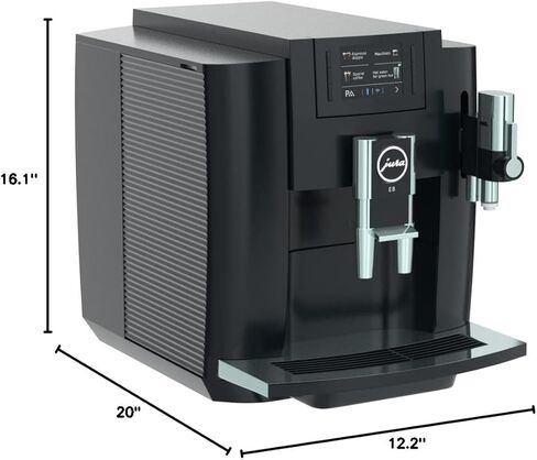 ماكينة القهوة الأوتوماتيكية جورا E8 (NAA) من الجيل الرابع (أسود بيانو) in Kuwait