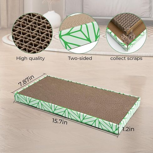 لوحة خدش للقطط مع صينية خدش للقطط من الورق المقوى خدوش للقطط الداخلية لوحة خدش للقطط خدش من الورق المقوى للقطط، وسادات خدش للقطط، وسادة خدش للقطط، لوحة خدش للقطط 2 قطعة in Kuwait