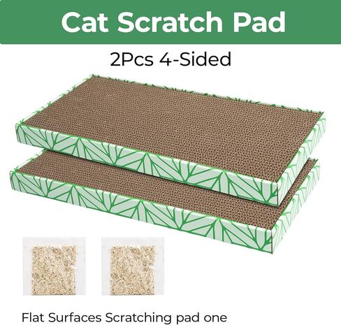 لوحة خدش للقطط مع صينية خدش للقطط من الورق المقوى خدوش للقطط الداخلية لوحة خدش للقطط خدش من الورق المقوى للقطط، وسادات خدش للقطط، وسادة خدش للقطط، لوحة خدش للقطط 2 قطعة in Kuwait