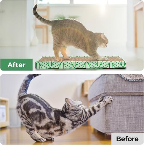 لوحة خدش للقطط مع صينية خدش للقطط من الورق المقوى خدوش للقطط الداخلية لوحة خدش للقطط خدش من الورق المقوى للقطط، وسادات خدش للقطط، وسادة خدش للقطط، لوحة خدش للقطط 2 قطعة in Kuwait