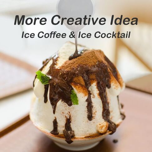 Ice Shaver Manual Snow Cone Machine Protable Shaved Ice Maker Ice Crusher with 2 Ice Boxes (Brown) in Saudi Arabia